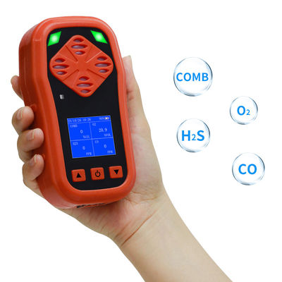 YA-CDX4 CE FCC قیمت کارخانه 4 در 1 آشکارساز گاز قابل حمل چند گاز O2 CO LEL H2S مانیتور گاز هشدار