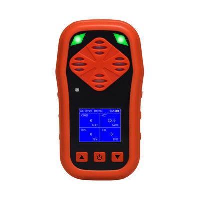 دستگاه تشخیص گاز قابل احتراق ABS قرمز H2S CO O2 CH4 1Kg