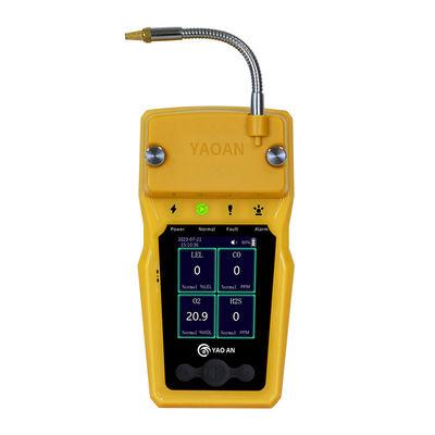 LEL CO H2S O2 گاز قابل حمل چند گازی رطوبت کش با لرزش و آلارم صوتی