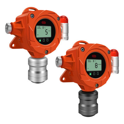 مانیتورهای گازی ثابت حسگر جایگزین فرستنده هیدروژن Cl2 So2 H2S Co2 هلیوم گاز قابل احتراق