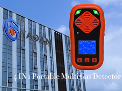4 در 1 دستگاه های گازی چندگانه قابل حمل با پمپ h2s co o2 ch4 مانیتور نشت گاز